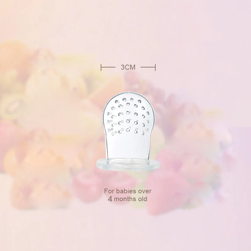 SAIDAH Torch Shape BPA Free Baby Fruit Chewing Feeder Silicone Baby Pacifier Soft Relief Teething Teether Toy