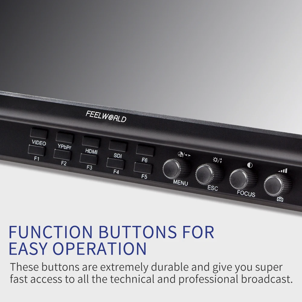 FEELWORLD FW1018SPV1 10.1 بوصة 3G-SDI HDMI كاميرا مراقبة ميدانية IPS 1920x1200 مع شكل موجي ثلاثي الأبعاد بلغت ذروتها 3 ألوان تالي ضوء