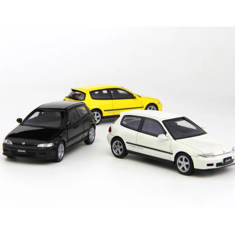 Civic MK5 EG6 a escala 1:64, colección de modelos de coche de 5. ª aleación, adornos de exhibición de recuerdo, vehículo de juguete