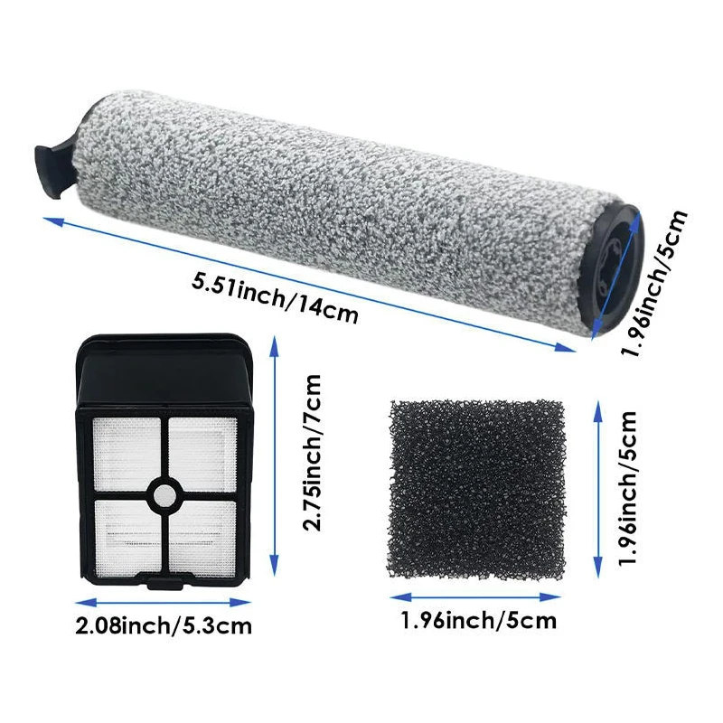 Cleaning Household For Redkey W12 3in1 Vacuum Robot Vacuum Cleaner Roller Brush Filter Cordless Vac Spare Accessories