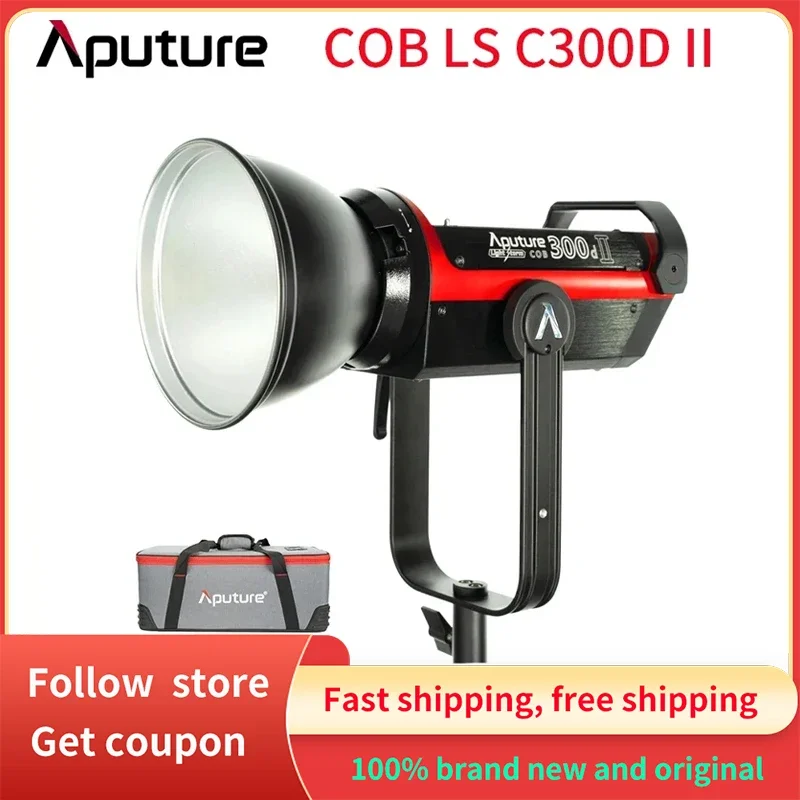 

Aputure LS C300D II 5500K LED COB 8 Built-in Lighting FX Video Light Daylight V-mount Outdoor Studio Photography Lighting Lamp