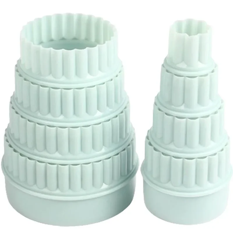 

8 шт., пластиковая форма для формочек для печенья, многоразовая круглая форма для кексов, кондитерских изделий, многофункциональная форма для теста «сделай сам», принадлежности для выпечки