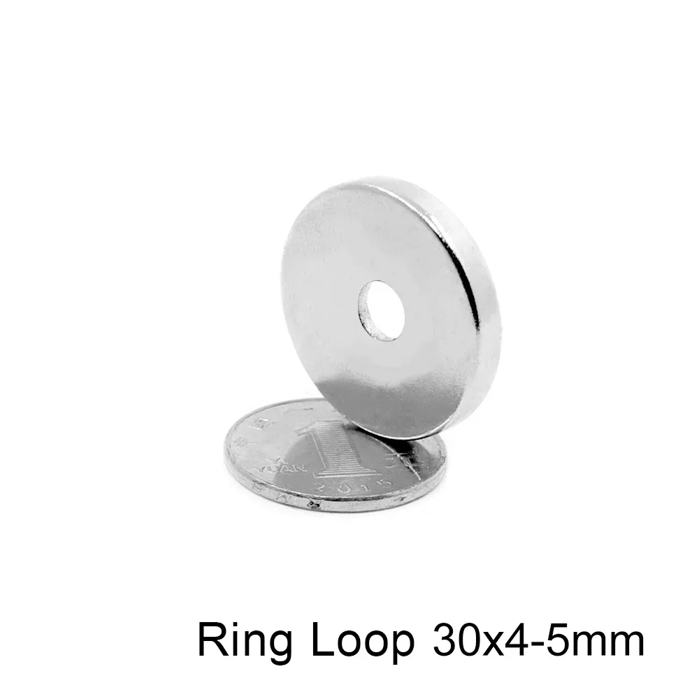 30x4-5mm anel loop ímãs disco 30x4mm buraco 5mm para geladeiras domésticas, escritórios diy 30x4-5mm ímãs redondos 30*4-5