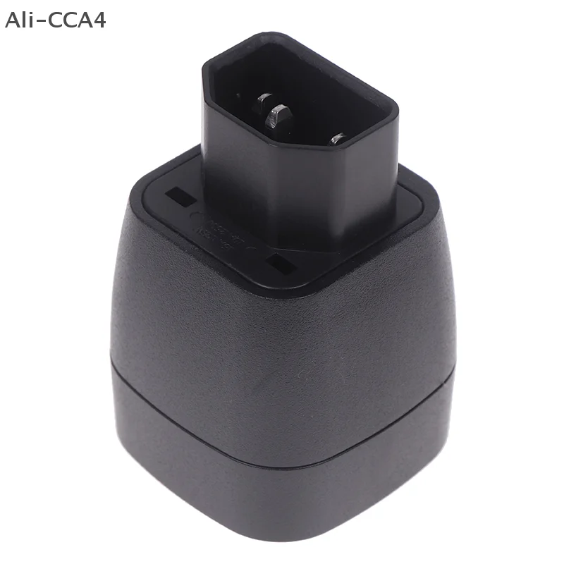 

Euro To C14 3 Pins Plug Adapter 10A 250V EU Germany To IEC60320 Male Conversion Converter Adapter For PDU UPS Cabinet