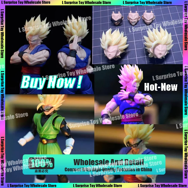 

Tigery Dragon Ball S.H.Figuarts SHF Super Saiya SSJ2 Son Gohan Heads Sculpt Accessories Anime Action Figure Statue Gifts Toys