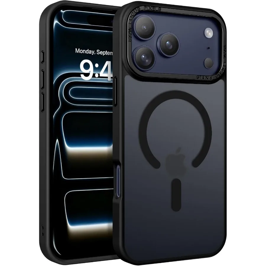 

Магнитный тонкий матовый полупрозрачный противоударный защитный чехол-бампер для телефона для iPhone 17 Pro 6.3 2025 с поддержкой Magsafe