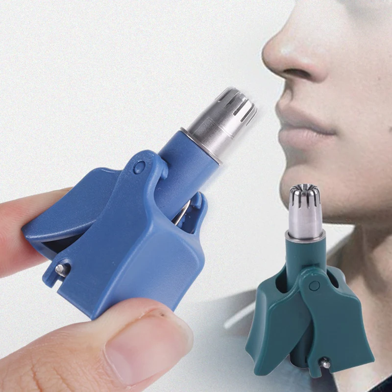 

Триммер для волос в носу, очиститель для мужчин и женщин, ручная механическая бритва из нержавеющей стали, моющиеся инструменты для удаления волос