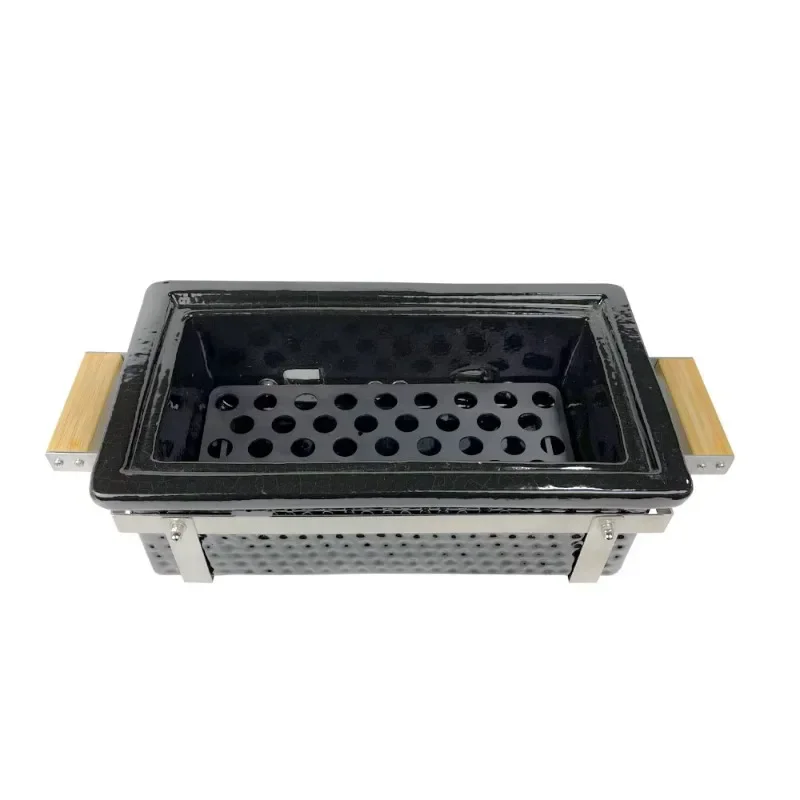 Portable Tabletop BBQ Grill Mini Steel Iron Smokeless for Home Food Charcoal Gas