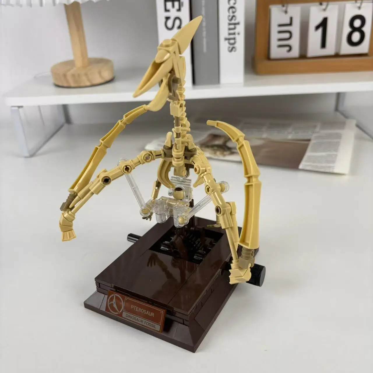 

Fossil Pterosaur Building Block Model Adults' High-Difficulty Assembly Model, Exquisite Furniture Decoration, Durable Abs Material, Unique DIY Creativity and Strong Collectible Value. Exquisite Gifts for Christmas, Valentine's Day, Halloween, Thanksgiving