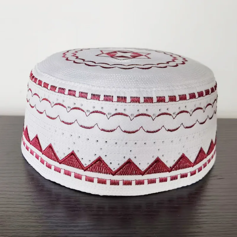 

Мужские мусульманские молитвенные головные уборы: хлопковые, с вышивкой, для Рамадана, еврейские кипы, арабские тюрбаны, головные уборы для Ближнего Востока, Саудовской Аравии, ОАЭ