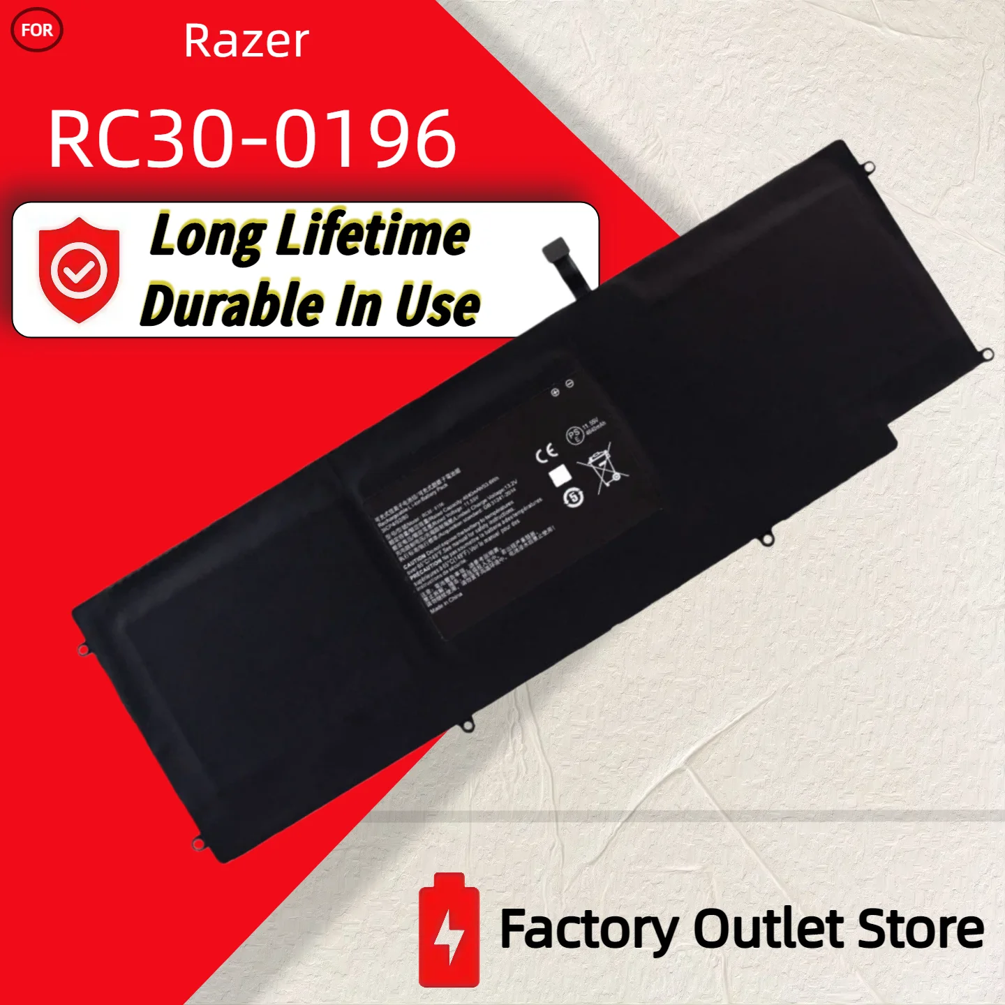

Wholesale And Retail❗❗❗ RC30-0196 for Razer Battery Blade Stealth 2016/2017 V2 13 i7-7500U HAZEL RZ09-0168 RZ09-0196