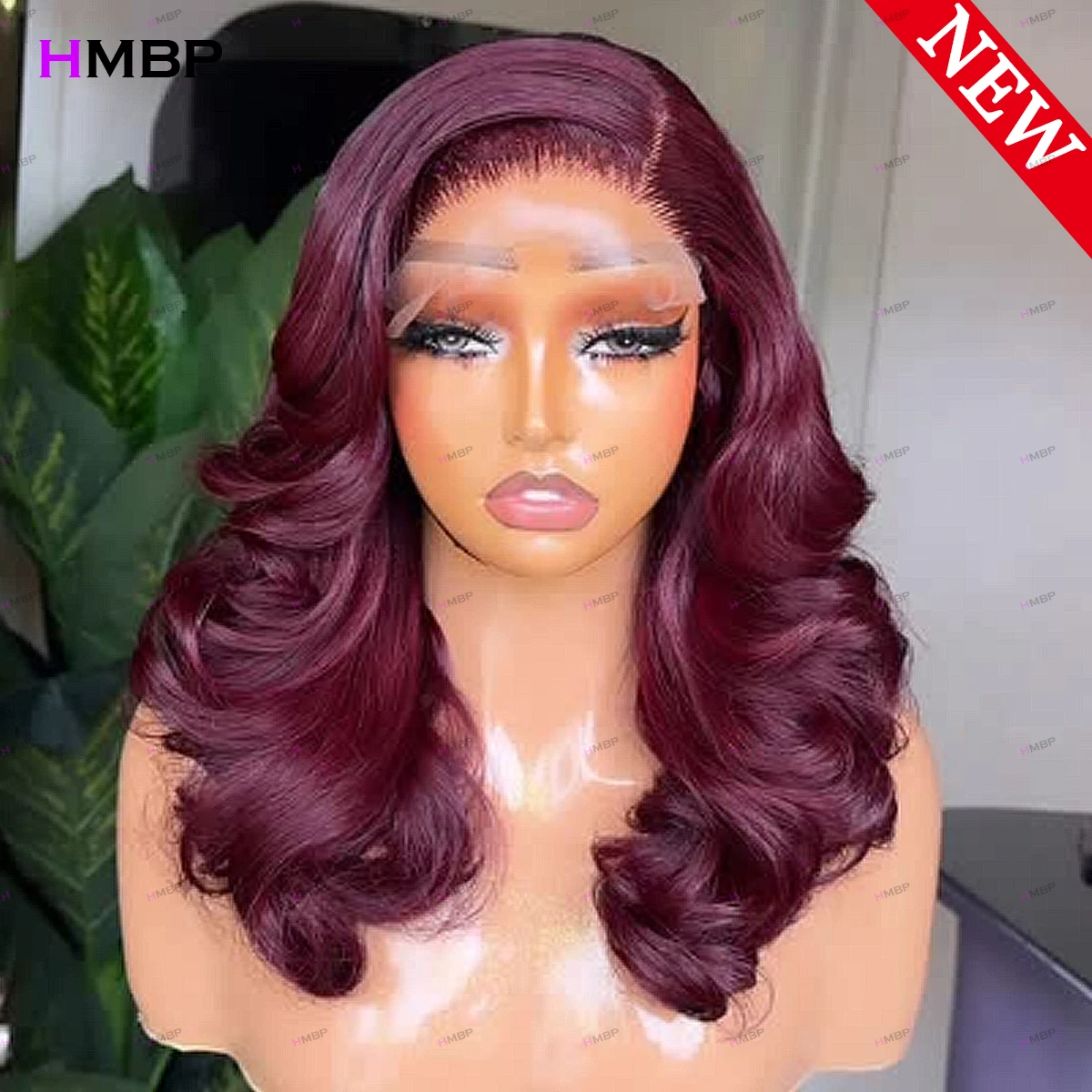 450 Density Purple Color Bouncy Curly 360/13×6 HD Glueless Lace Frontal Wigs Human Hair Ready To Wear For Women 30 32 Inch HMBP