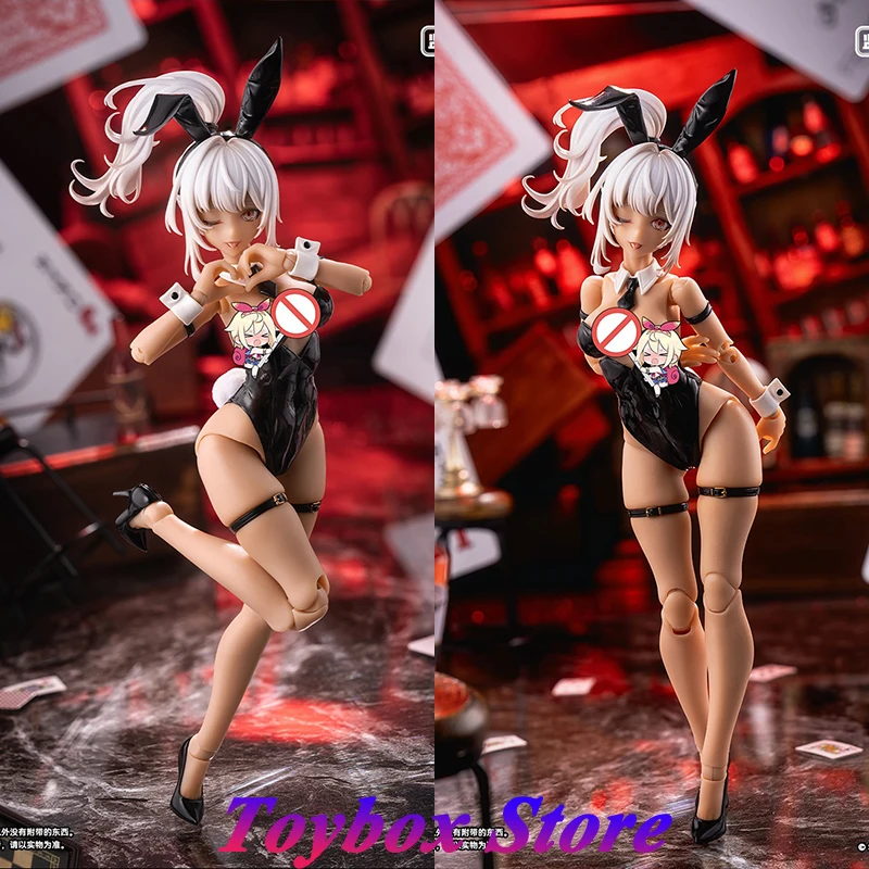 SNAIL SHELL Wonder Festival 2024 Shanghai 1/12 Black Alieen Rabbit Girl Figurine Mini Mounting Model Foot Type 6