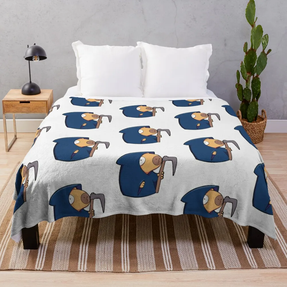 

Death Capybara Throw Blanket Luxury Thicken Baby Sofa Quilt Designers Blankets