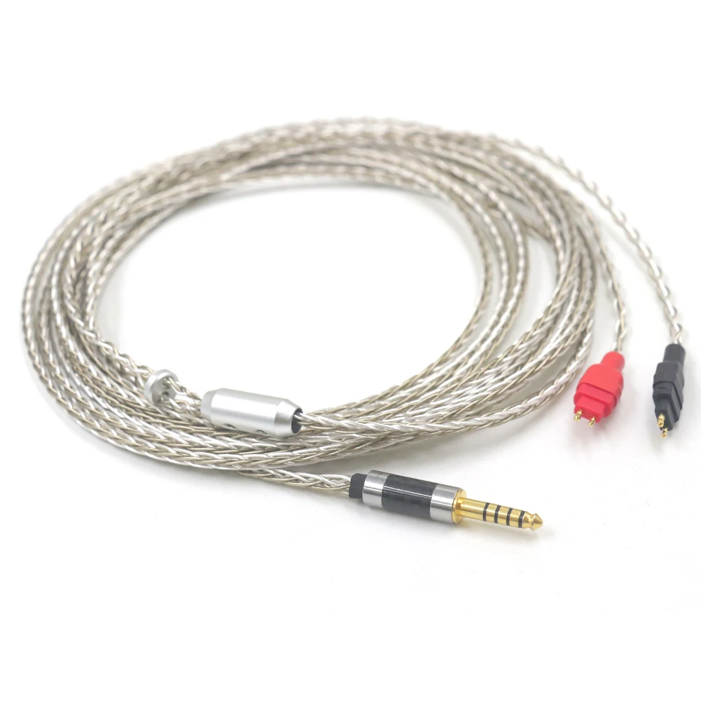 High Purity Silver Mixed Braided Cable XLR 4.4mm For Sennheiser HD580 HD600 HD650 hd545 hd565 hd535 HD660S HDxxx