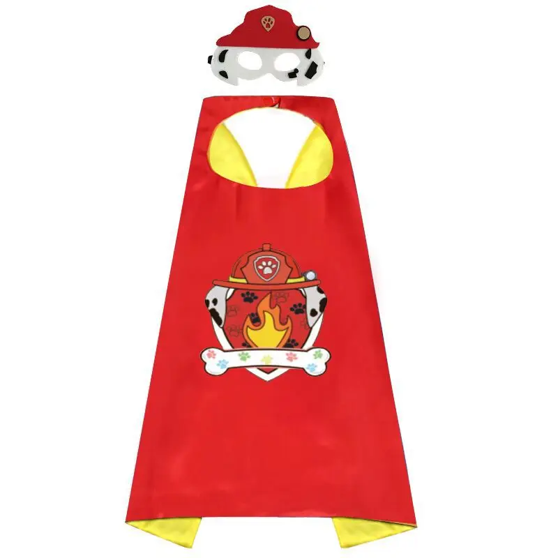 Cute Anime New PAW PATROLToy Set Mask Cloak Cape Cosplay Cartoon Paw Patrol Psi Patrol Halloween Party Decoration Birthday Gift - view 3