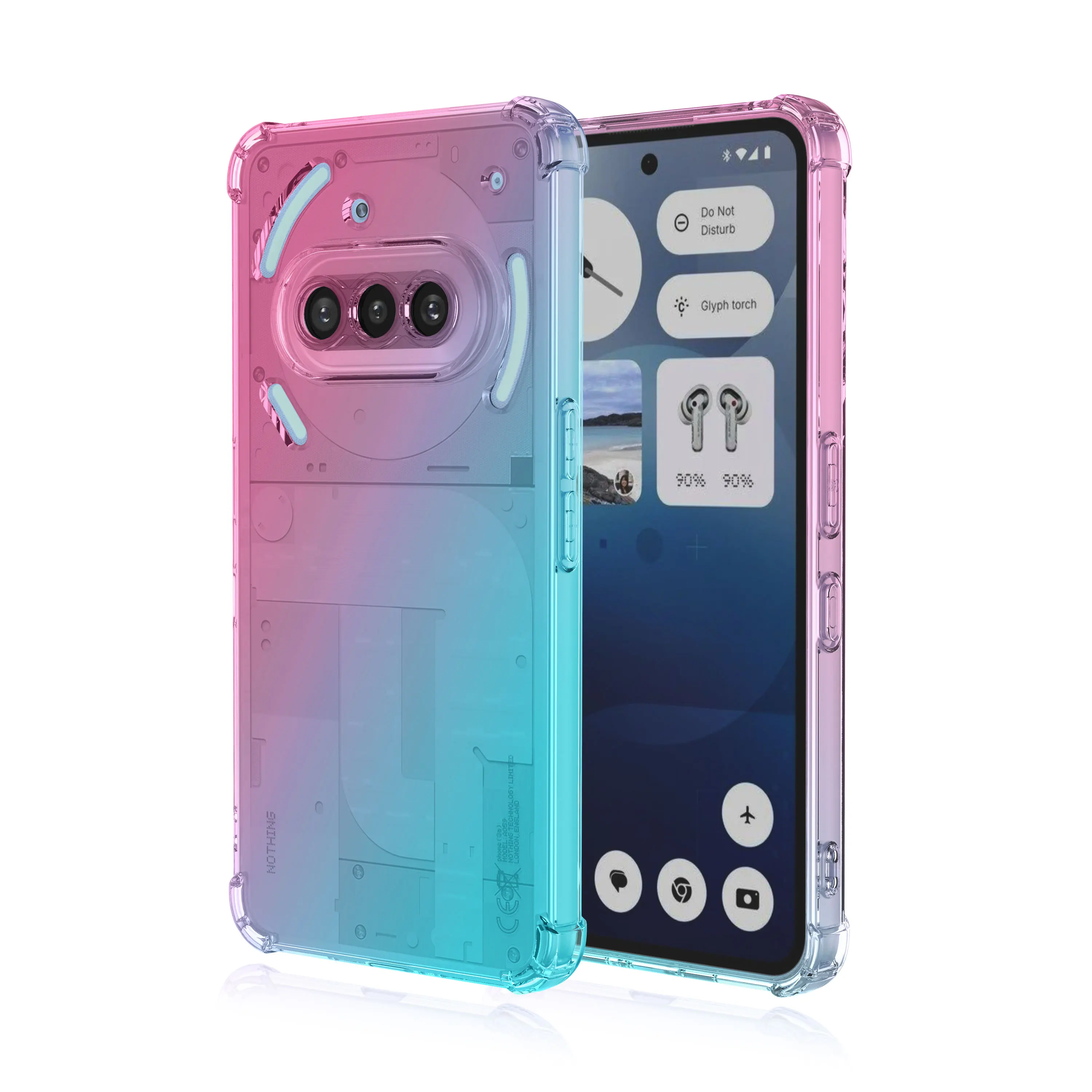 Phone Accessories Nothing - 耐衝撃性ソフトラバーケース Nothing Phone 4A Pro 3A
