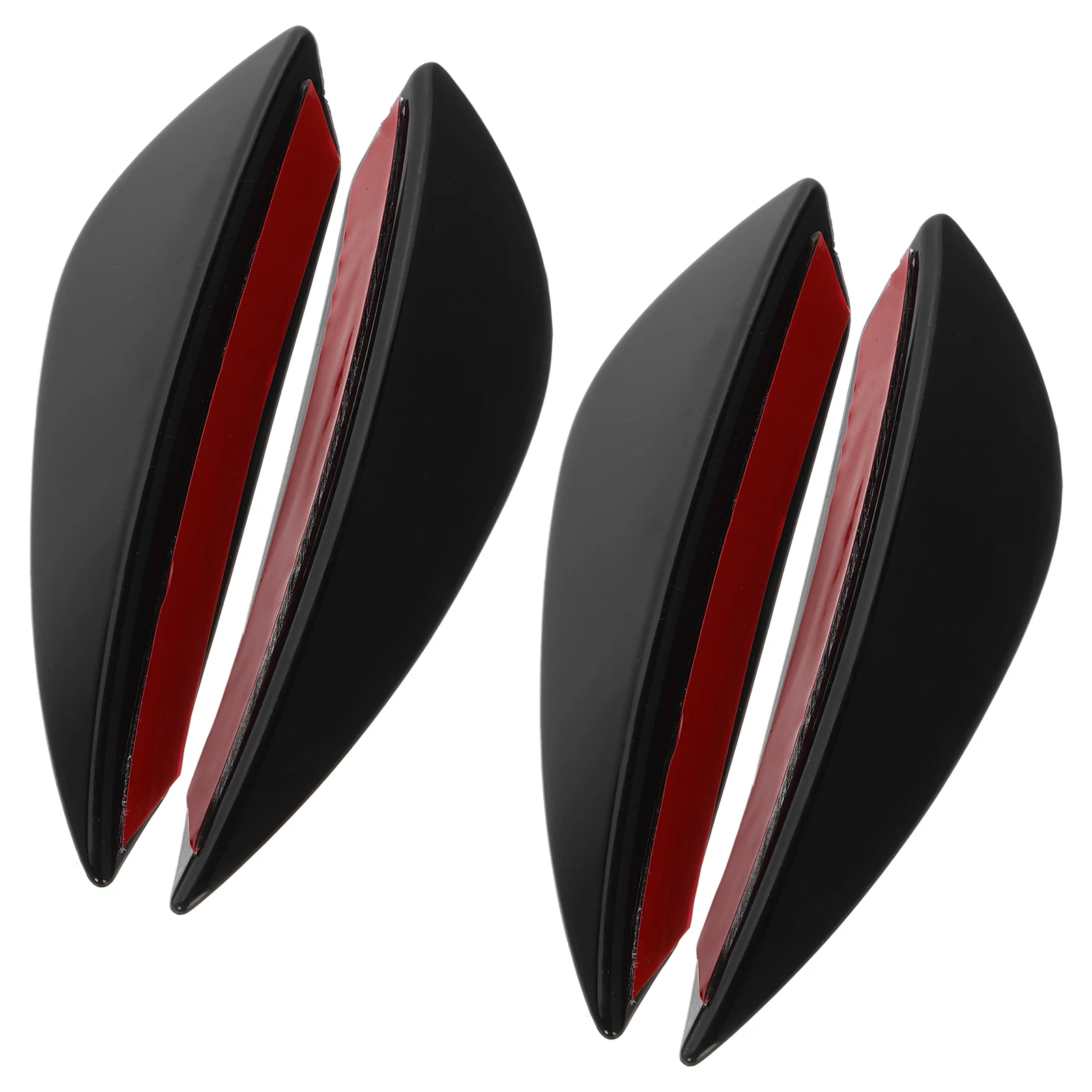 

Car Wind Spoiler Wing Canards Front Bumper Lip Abs Automotive Exterior Accessories Cool Stylish Enhance Stability Universal