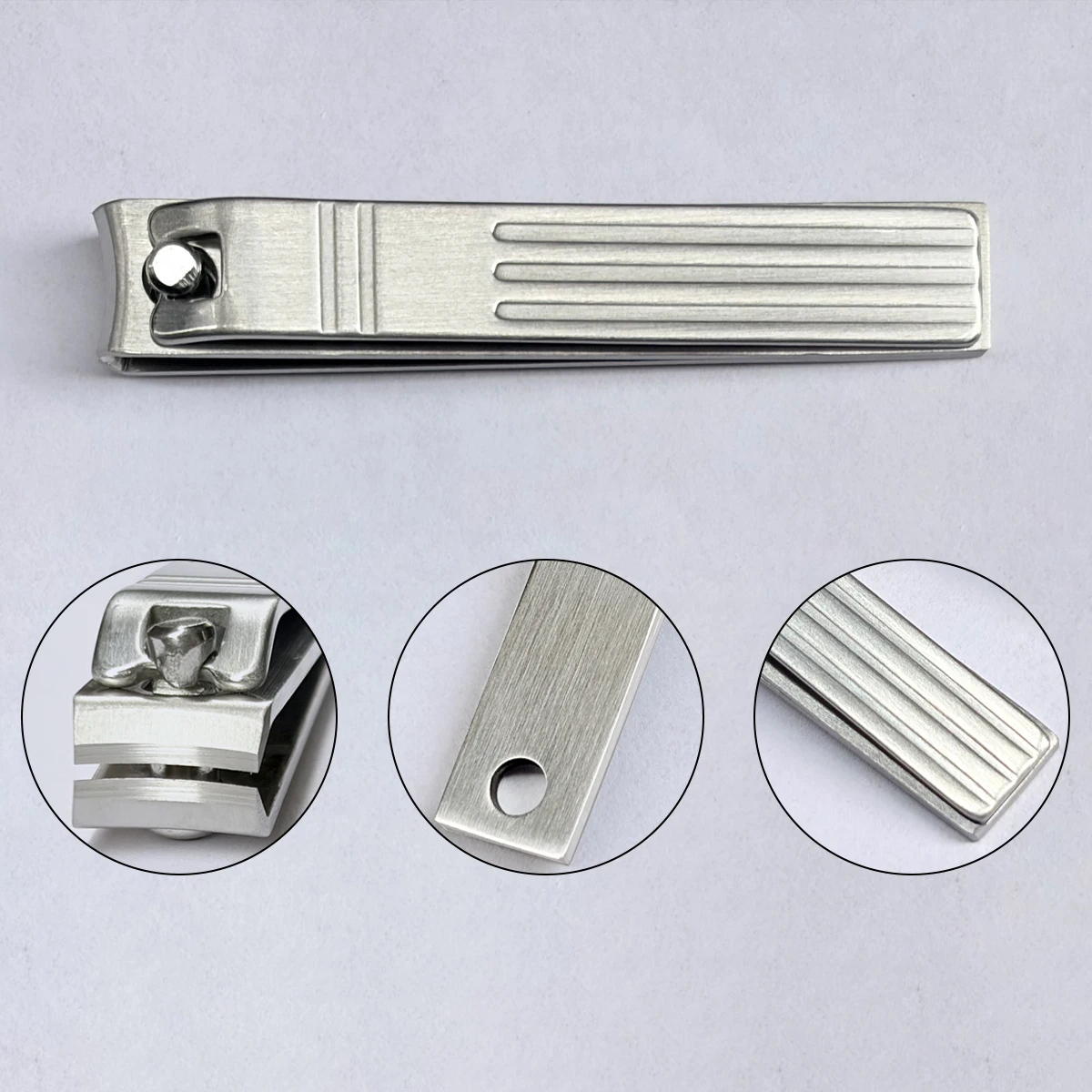 Stainless Steel Nail Clippers And Trimmer Manicure Set with Oblique Curved Blade for Toenail And Fingernail Grooming view 4