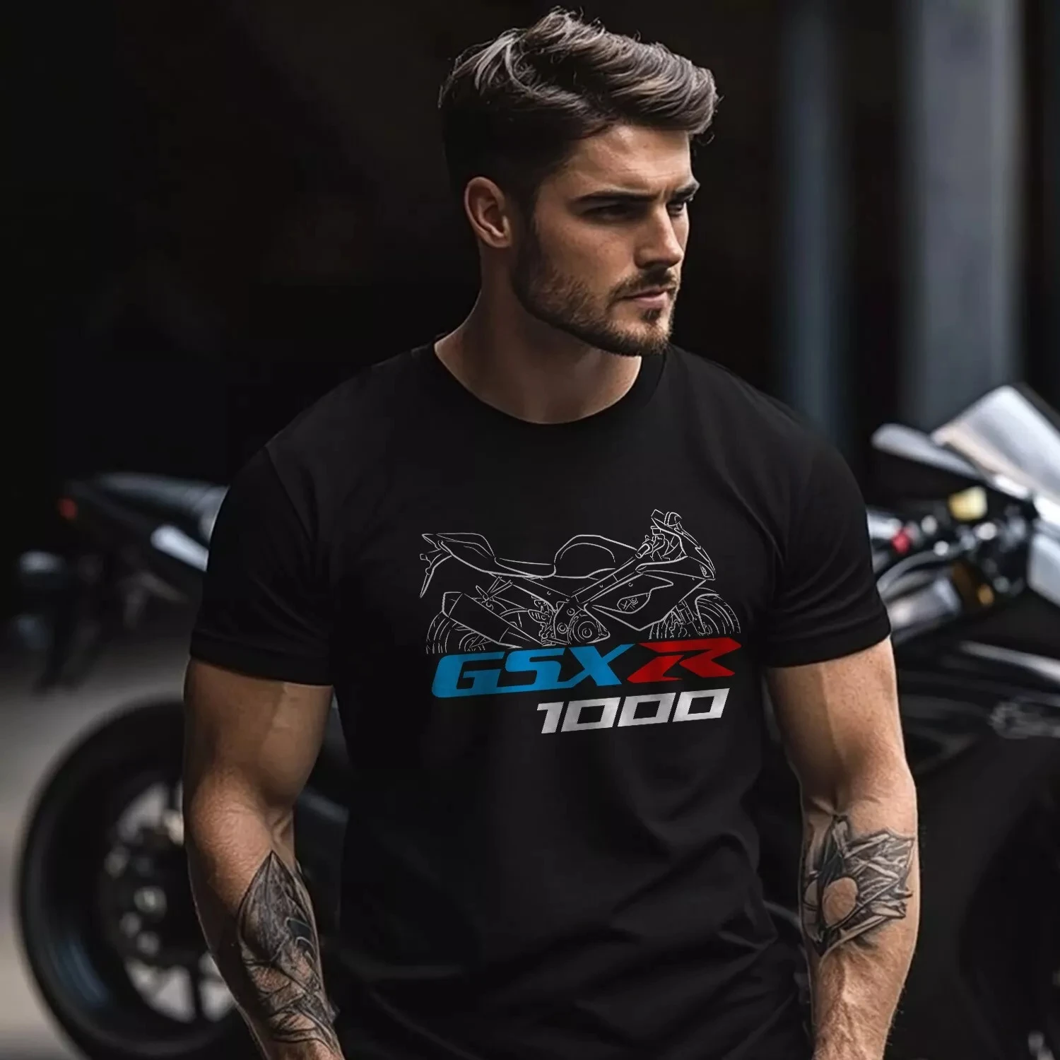 

2025 Summer Cotton Round Neck Short Sleeves for Men Women Suzuki GSX-R 1000 - Motorcycle T-Shirt for Riders