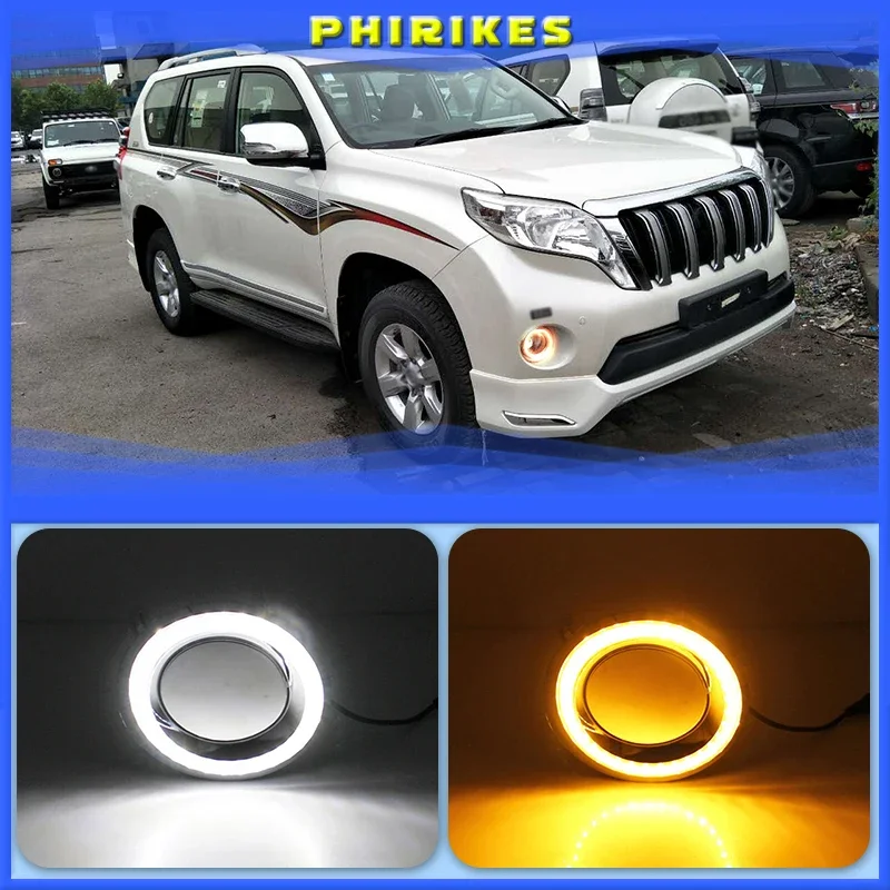 

For Toyota Land Cruiser 2700/4000 Prado 150 FJ150 LC150 2014 2015 LED Daytime Running Light Bumper Fog Lamp DRL