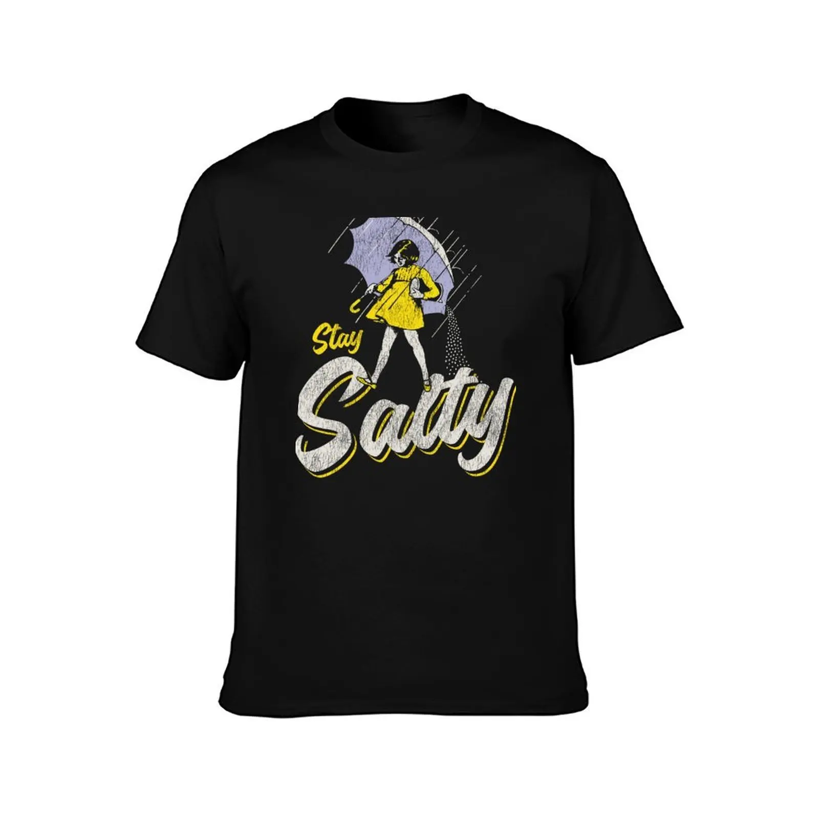 تي شيرت Stay Salty Girl Worn Out تي شيرت رجالي 100% قطن ماركة فاخرة تي شيرت رجالي جرافيك تي شيرت #2