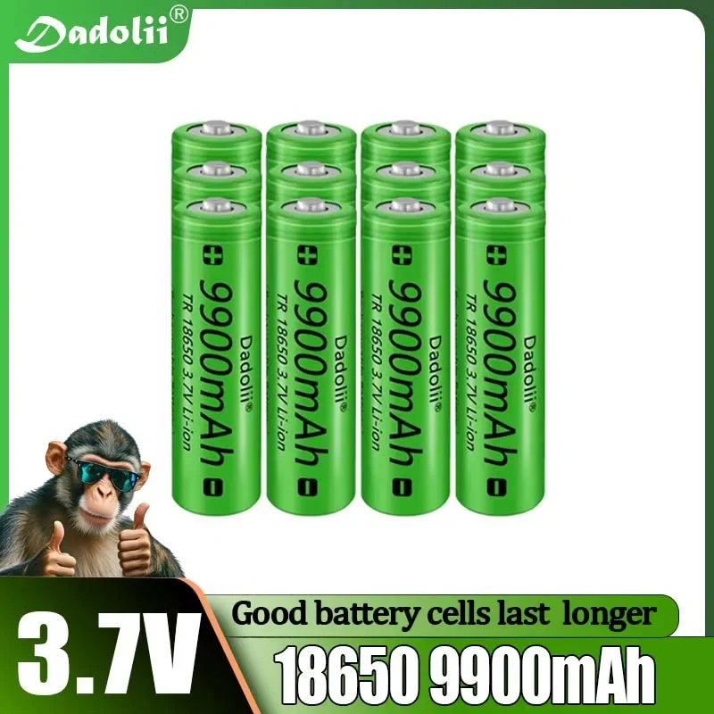 Nueva carga rápida 3,7 V 18650 9900mAh batería recargable de iones de litio de alta capacidad para linterna batería juguete