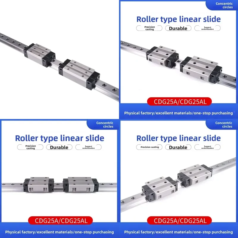 Custom Roller Type Linear Guide Slider High Precision Equipment Custom Material Linear Rail