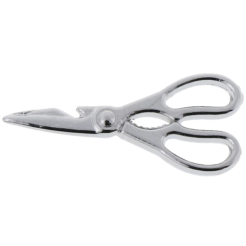 Hot sale 1Pcs Mini Metal Scissors Miniature Dolls House Furniture 1:12 Dollhouse Decor