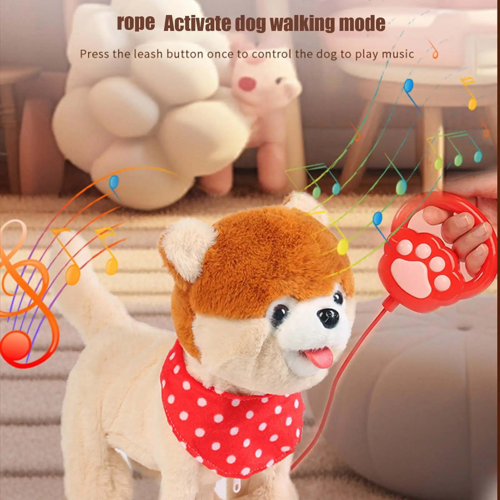 ของเล่นสุนัขตุ๊กตาไฟฟ้าแบบอินเทอร์แอคทีฟ สัมผัสได้เหมือนจริง ของเล่นสัตว์เลี้ยงอิเล็กทรอนิกส์แบบอินเทอร์แอคทีฟ สำหรับเด็กผู้ชาย