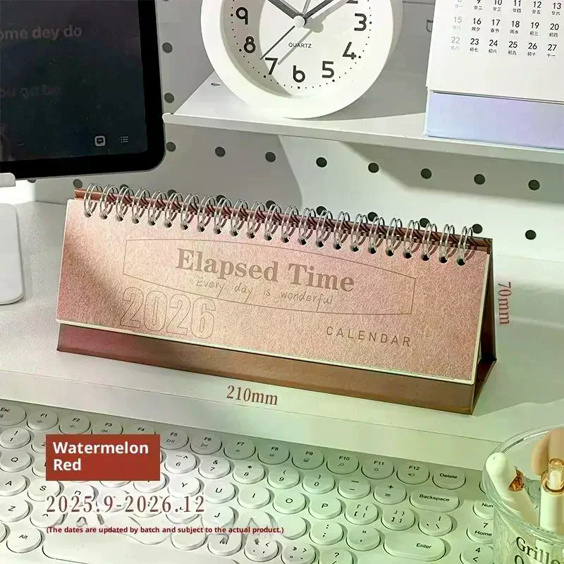 2026 Korean Calendar Simple, Fresh And Creative Desktop Decoration Plan Check In Notebook