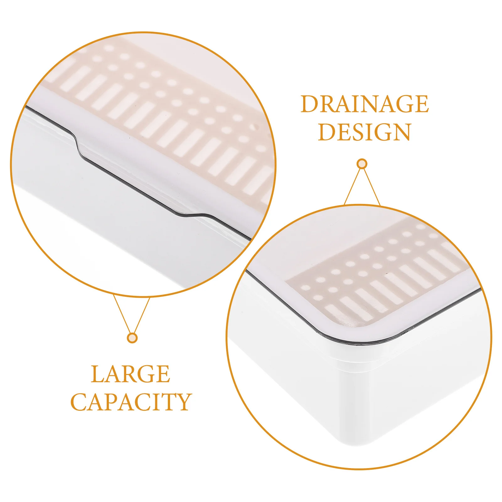 

Cutlery Organizer with Lid Flatware Drying Rack Kitchen Supply Cabinet Storage Tray Thanksgiving Buffets Holidays