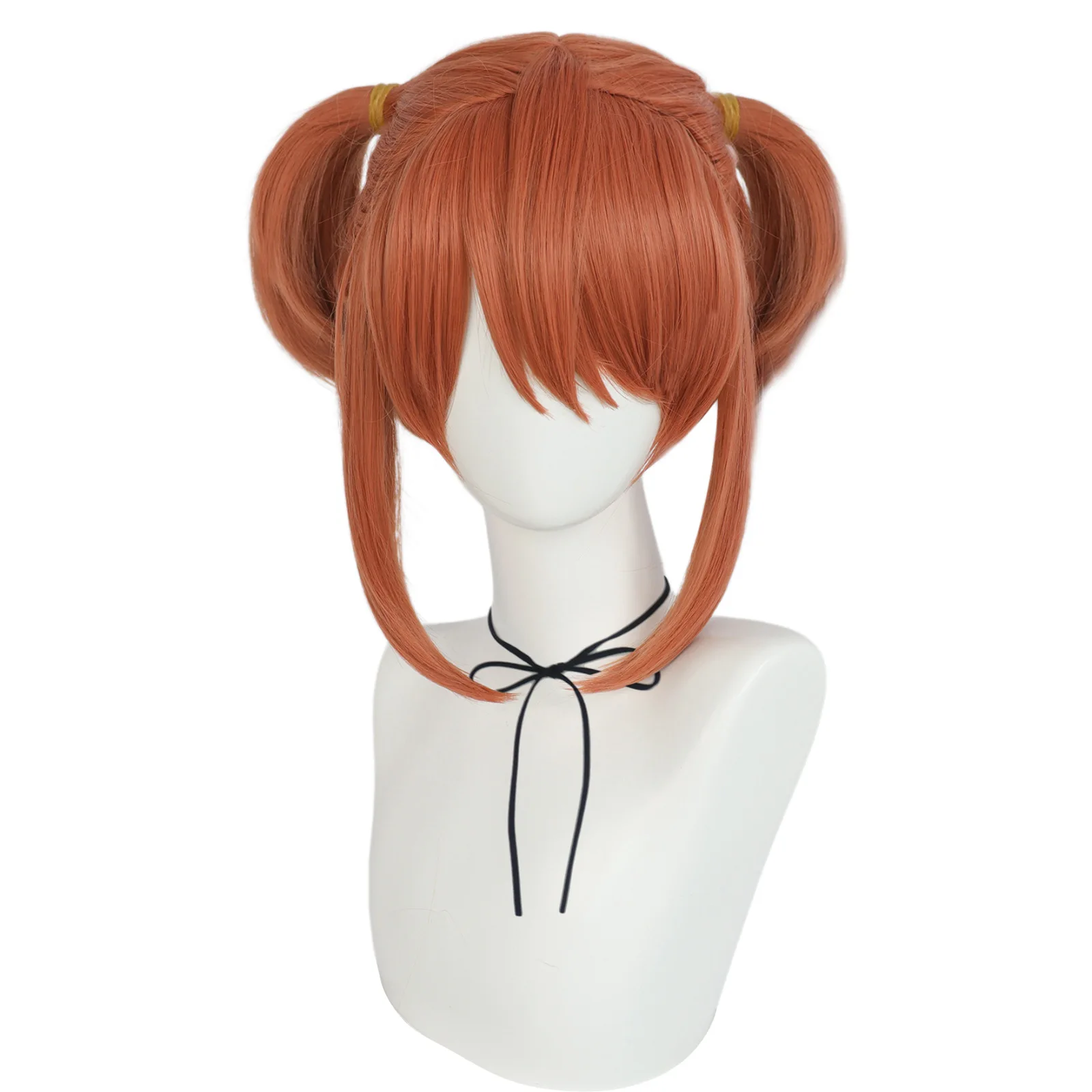 Kagura Wig Gintama Cosplay Short Orange Wigs Heat Resistant Synthetic Hair Kagura Cosplay