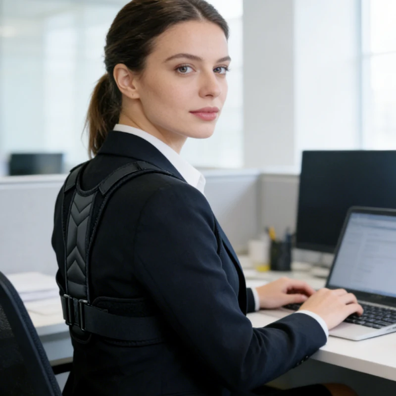 1pcs  Adjustable Back Posture Corrector Neck Brace Training Equipment Home Office Man Woman Postura Shoulder Support Correction