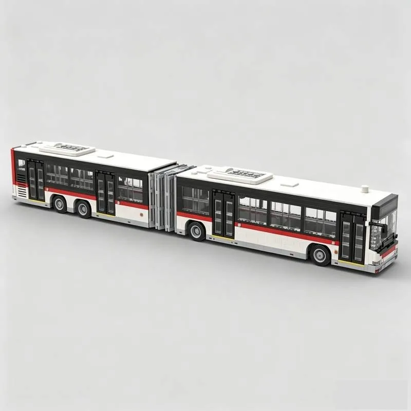 4975PCS Heavy Duty Coach Bus MOC Technical Transport Vehicle Model Custom Assembly Educational Building Blocks Holiday Presents