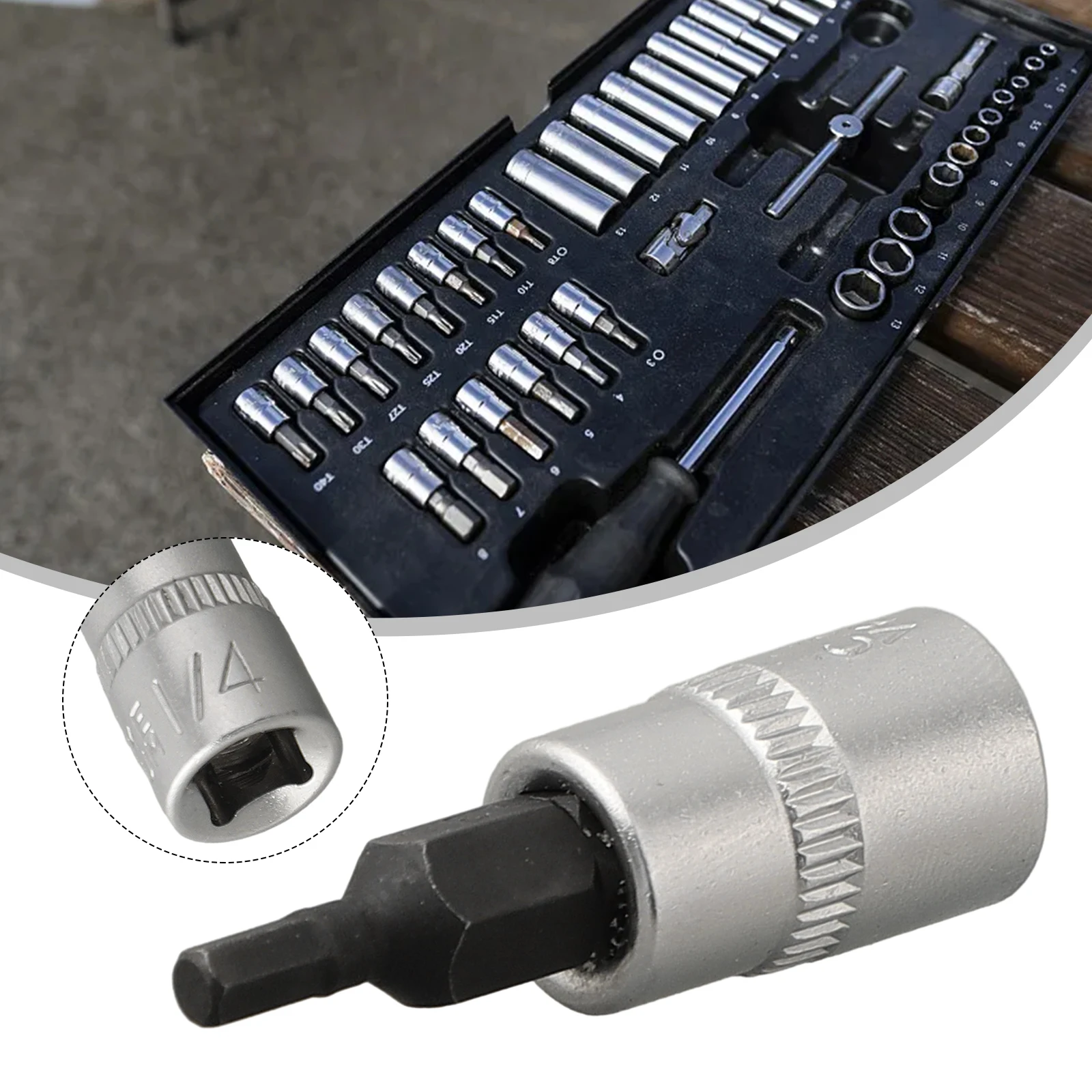 1Pc Hex Bit Socket Hex Head Screwdriver Bit 1 4 Inch Drive Socket H3 H4 H5 H6 H7 H8 Batch Head Screw Driver Bits Tools