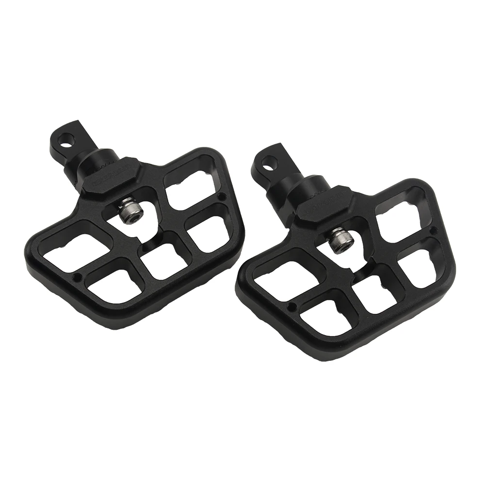 

Motorcycle CNC Wide Fat Footpegs 360° Roating Foot Pegs Adjustable Footrest For Harley Dyna Fatboy Sportster Iron XL 883 1200