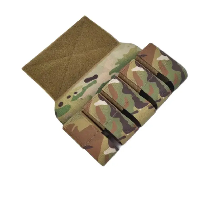 

Outdoor Tactical Vest Chest Hanging Bag, Mini Abdominal Bag, Belly Pocket, Five Couplet Partition, D3CRM, MK3, MK4