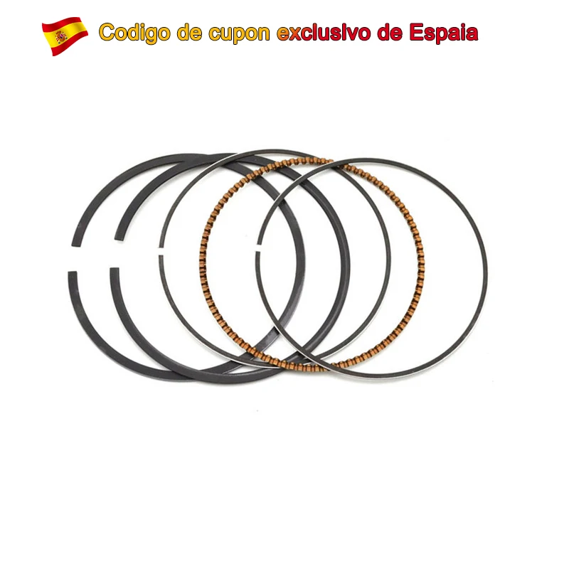 Kit de Anillos de Pistón para Motor de Motocicleta, Diámetro Estándar 49mm ~ 50mm, para Yamaha XV250 XC125 Cygnus T105 Crypton ATV YFM100 JOG100