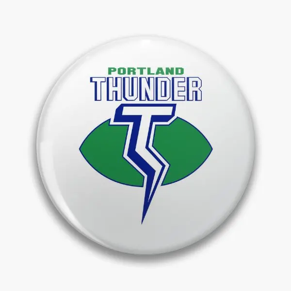 Wfl Portland Thunder  Soft Button Pin Decor Cartoon Women Gift Badge Metal Clothes Collar Jewelry Brooch Creative Lapel Pin