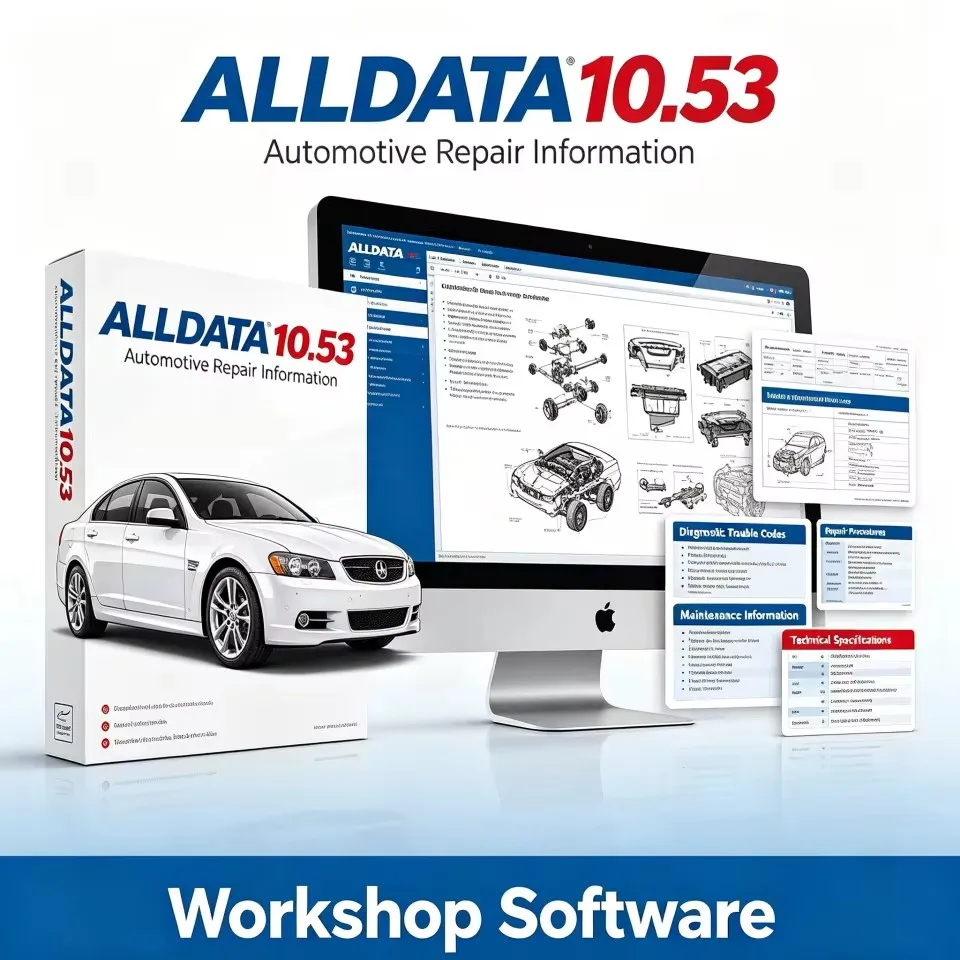 2027 hot! Alldata Repair Software 10.53, Offline Auto Repair Software for Cars & Trucks, Complete Automotive Repair Data with Pr