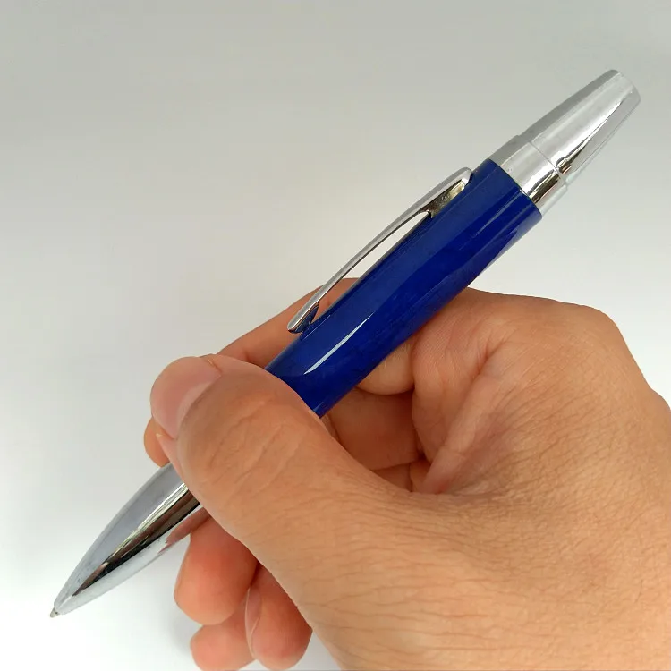 P17 German Retro Gen Pen Pierre Cardin Ballpoint Pen Glossy Silver Rod Rotating Core Collection Elegant Business Executive Gift