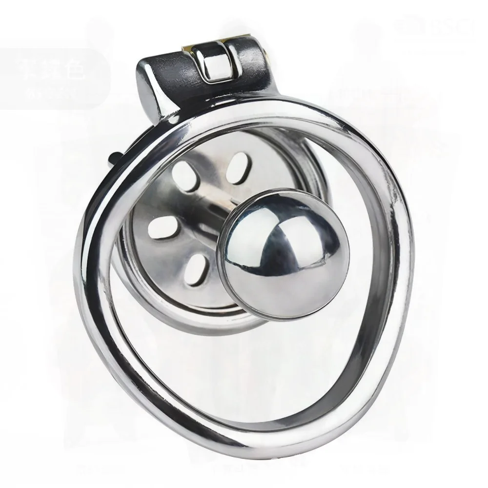 Frrk سيليكون القسطرة قفل سلبي جهاز العفة مع تدليك الصلب الكرة قابل للتعديل الفولاذ المقاوم للصدأ الذكور الامتناع عن ممارسة الجنس لعبة #5