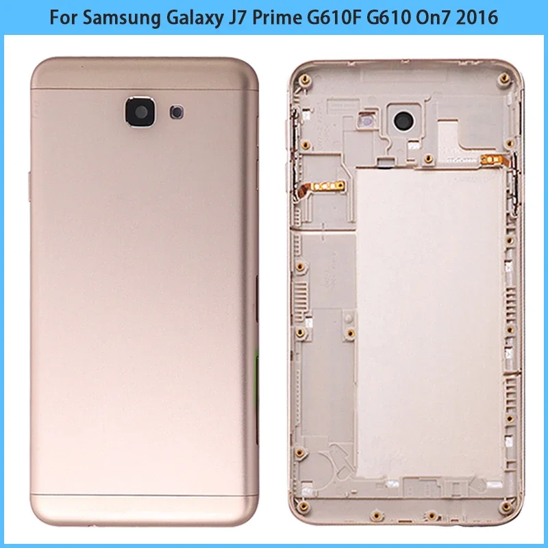 New For Samsung Galaxy J5 Prime J7 Prime ON5 ON7 2016 G570 G610F G610 Battery Back Cover Rear Door Chassis Housing Case Replac