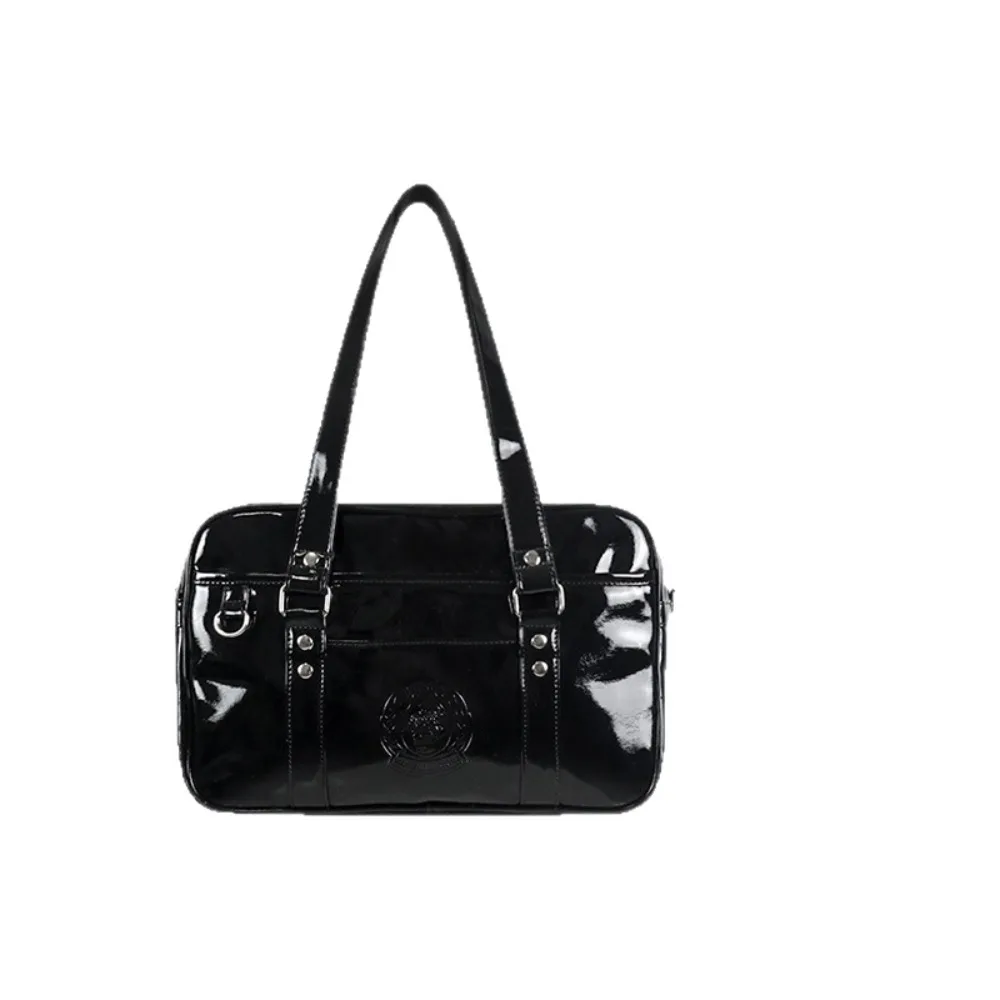 

PU Leather JK Uniform Bag Retro Handbag Solid Color PU Leather Itabag Shoulder Bag Korean Style Preppy Style Shoulder Bag Travel