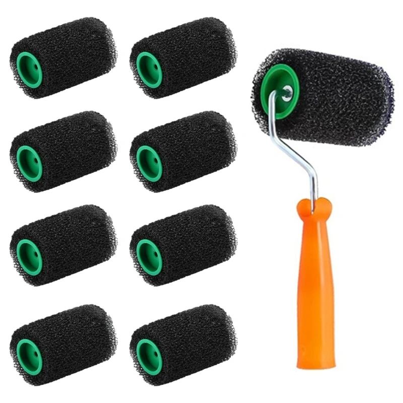 

Practical Efficient Painting Tool Set With Sturdy Plastic Rollers and Frame Convenient for Wall and Ceiling Surfaces