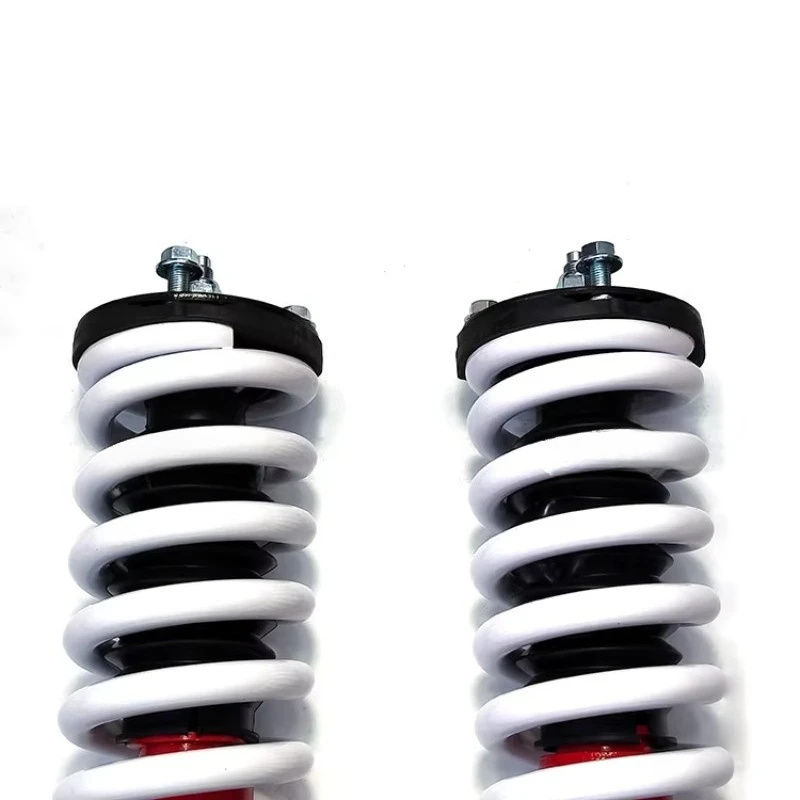 D-MAX High Quality Adjustable Compression 58mm Diameter 6-Section Oil Damper Red Front and Rear Shock Absorbers