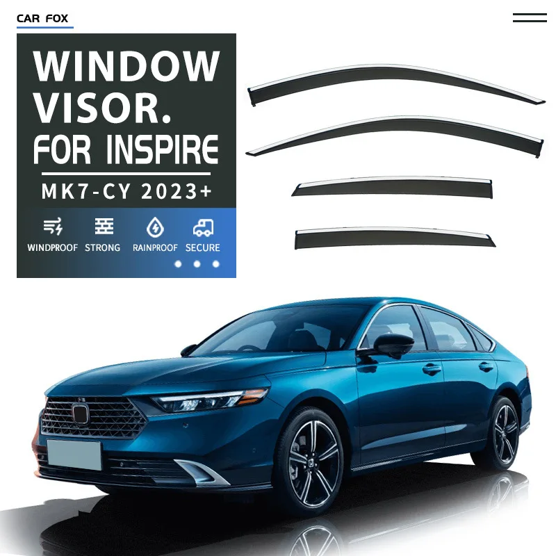 

Для Honda INSPIRE 2003-2023+ Дефлекторы окон автомобиля, навесы-козырьки, защита от дождя и солнца для боковых окон, автоаксессуары