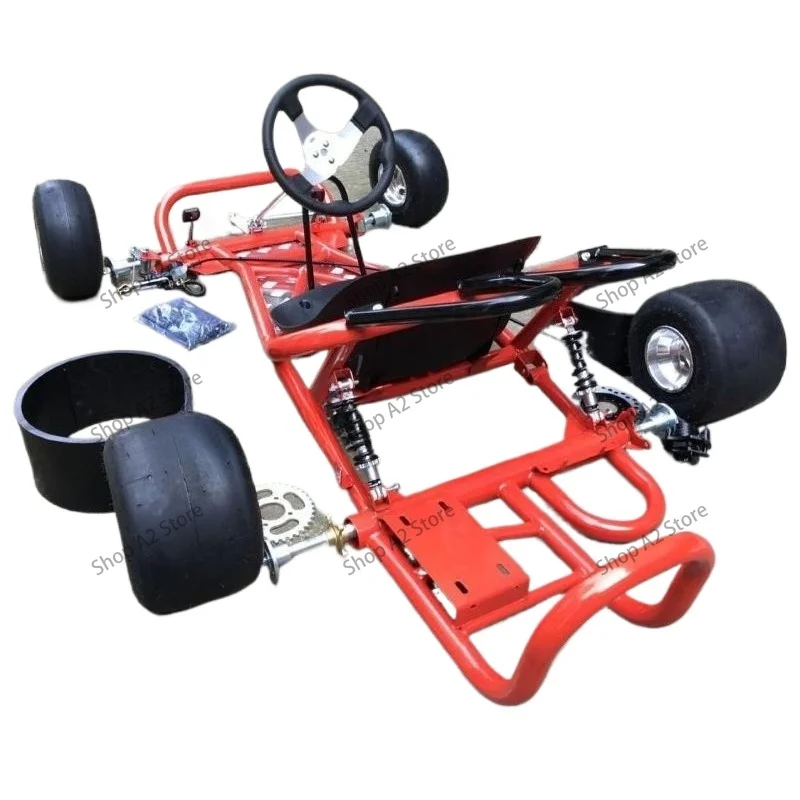 DIY Go Kart Full Frame Accessories, Front Steering Rear Axle 5