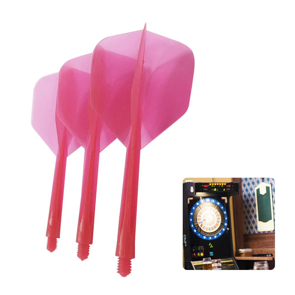 

3Pcs Plastic Professional Dart Flights 2BA Integrated Dart and Flights Anti-Drop Durable for Indoor Outdoor Playing